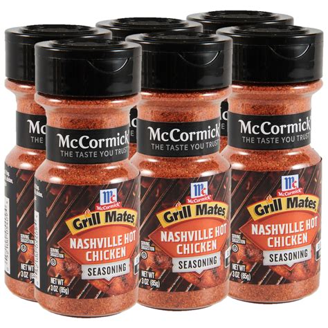 McCormick Grill Mates Nashville KEF28 Hot Chicken Seasoning, 3 oz (Pack ...