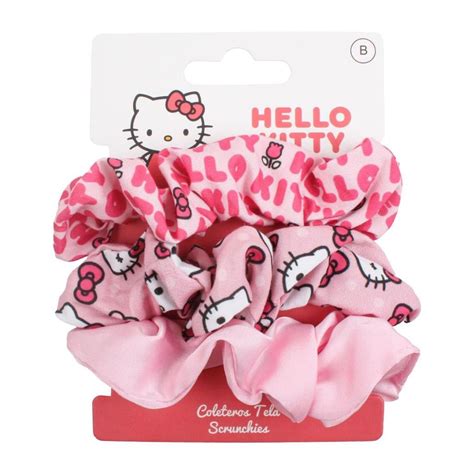 HELLO KITTY - Hair Accessories "Scrunchies" 3x : ShopForGeek.com: Hair ...