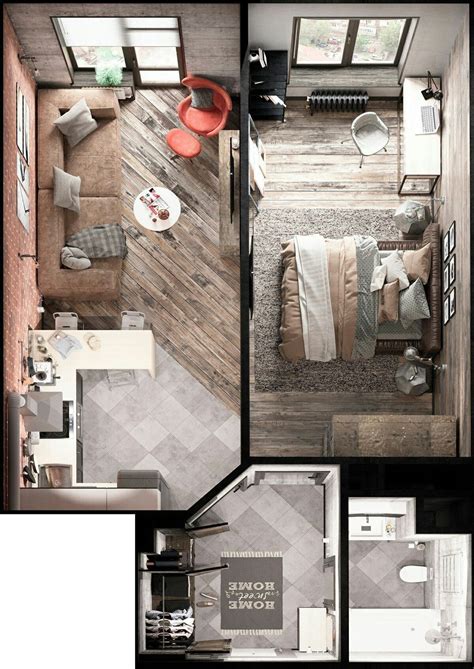 Pin by Mary Short-Misner on homes | Studio apartment floor plans ...