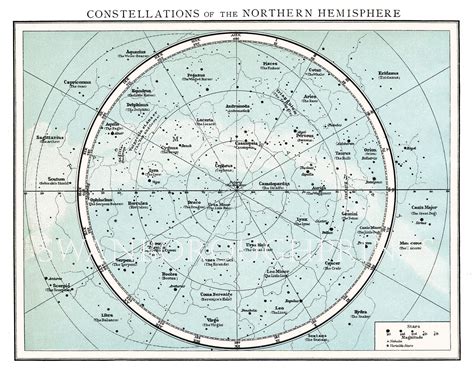 Constellation Map Northern Hemisphere