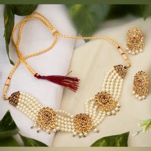 Pearl Choker Necklace - Buy Pearl Choker Necklace online at Best Prices ...