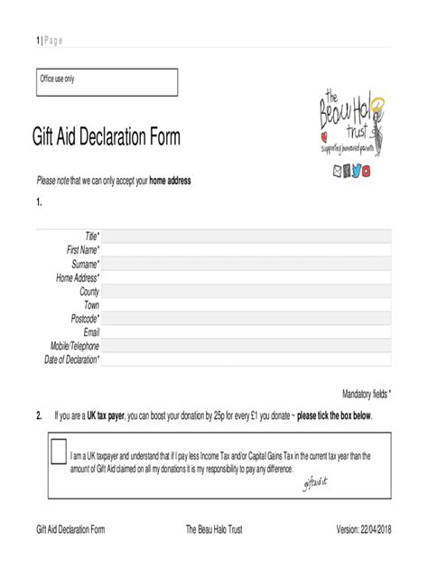 Fillable Online GUIDE 3a: Gift Aid DeclarationsVerbal and Email10 ...