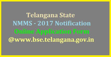 Telangana TS NMMS Selection List 2017 Download @bse.telangana.gov.in ...