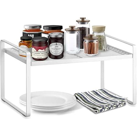 Buy SHIOK DECOR™Kitchen Counter Shelves (black) Steel (Stackable ...