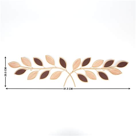 Buy Panorama Ather Metal Cross Leaf Wall Art from Home Centre at just ...