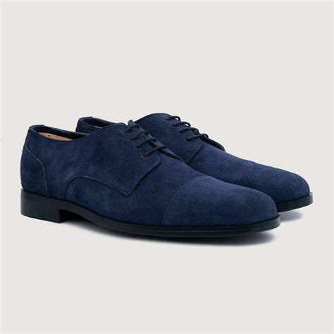 Blue Leather Shoes