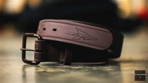 AllOutdoor Review: First Spear Line One Belt (BioThane) - Rich Mahogany