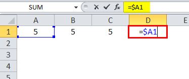 Image result for Excel Absolute Reference One Cell