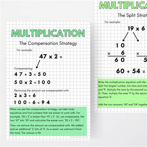 Math Multiplication Strategy for Large Numbers 的图像结果