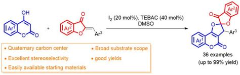 Iodine-Catalyzed Cascade Annulation of 4-Hydroxycoumarins with Aurones ...