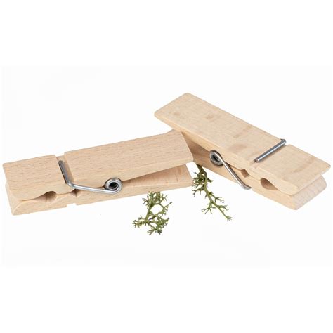 Holz-Wäscheklammer aus naturbelassenem Buchenholz - 72 x 20 x 13 mm, 1,14