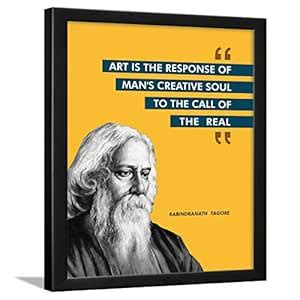 Chaka Chaundh - Rabindranath Tagore Photo Frame - motivational quotes ...