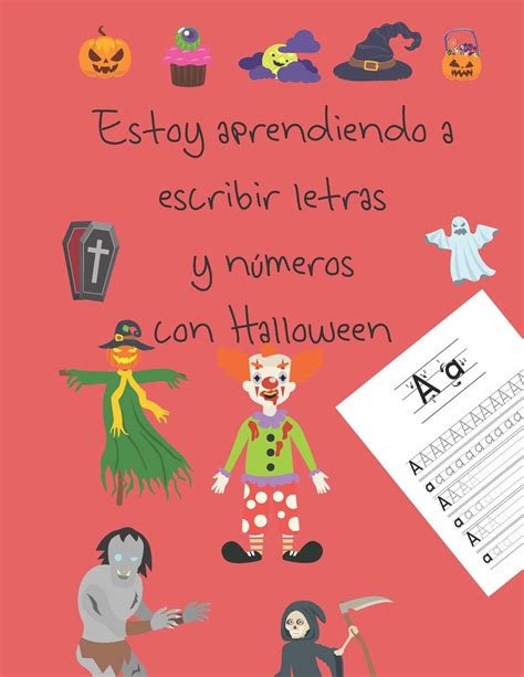 Buy Estoy aprendiendo a escribir letras y números con Halloween: libros ...