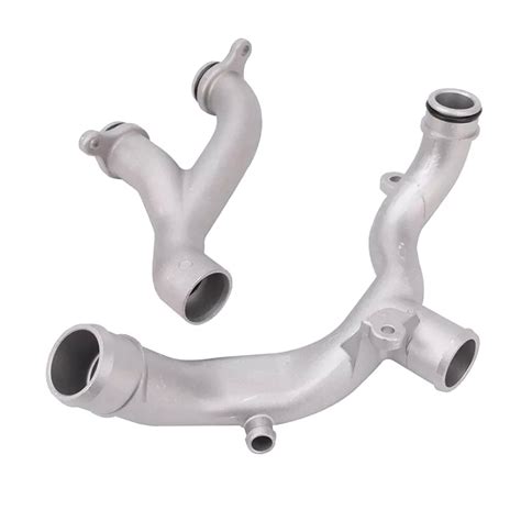 Engine Upgraded Metal Coolant Crossover Pipe 3.0L V6 5.0L V8 For Jaguar For Land Rover LR090630 ...