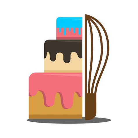 Kuchenbäckerei Egg Whiskers Logo Symbol Illustration Markenidentität ...