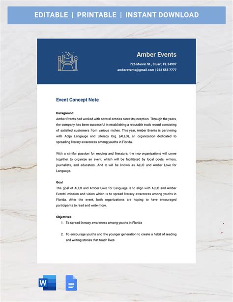 Image result for Creating the Event Concept Paper Example