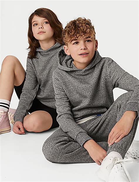 Buy Cotton Hooded Sweatshirt at Marks & Spencer