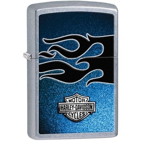 Zippo 2024 Zippo Custom 207 Hd W/Blue Flame Background Street Chrome ...