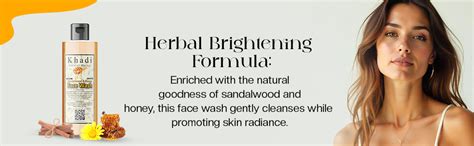 Khadi Natural Herbal Sandalwood & Honey Face Wash for Men and Women ...