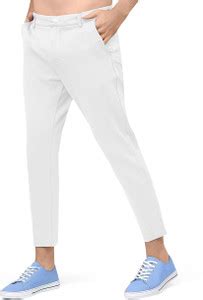 ArtiFAB Slim Fit Men White Trousers - Buy ArtiFAB Slim Fit Men White ...