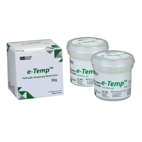 DiaDent e-Temp - Hydraulic Temporary Restorative Material by dental ...