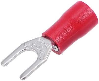 uxcell 200Pcs SV2-4M Insulated Fork Spade Wire Connector Electrical ...