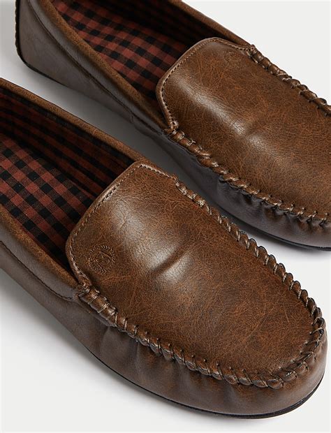 Buy Moccasin Slippers with Freshfeet™ at Marks & Spencer