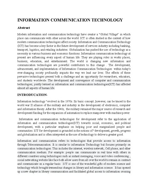 ICT - Downloaded documents from research gate - INFORMATION ...