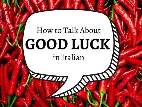 How to TALK ABOUT GOOD LUCK in Italian - Getting To Know Italy