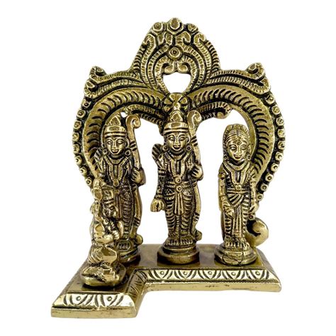 Buy AARGKRAFT Handcrafted Brass Ram Darbar Murti for Home Décor | Lord ...