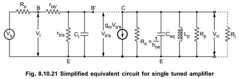 Single Tuned Capacitive Coupled Amplifier