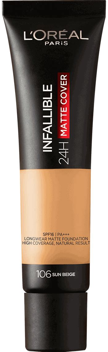 L'Oréal Paris Infallible 24HR Matte Cover Foundation (106 Sun Beige)