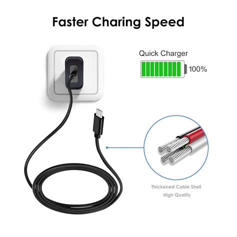 Buy Fast Wall Charger and 5ft USB Type C Charging Cable Cord fit for ...