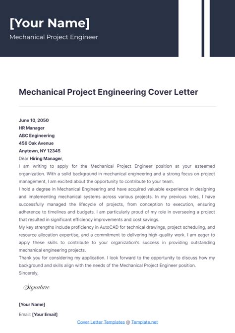 Image result for Cover Letter Project Engineering Examples