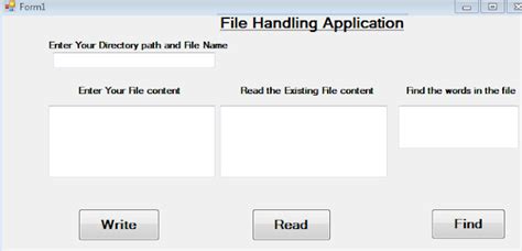 File Handling in C# | MY.NET Tutorials