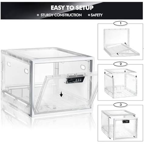 Yalikop 4 Pcs Large Medicine Lock Box Clear Lockable India | Ubuy