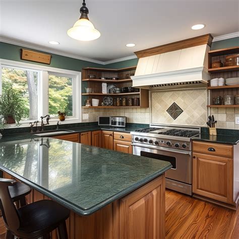 What Color Cabinets Go With Dark Green Granite