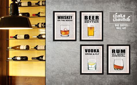 Chaka Chaundh - Alcohol Quotes Frames - Bar Quotes with Frames - Beer ...
