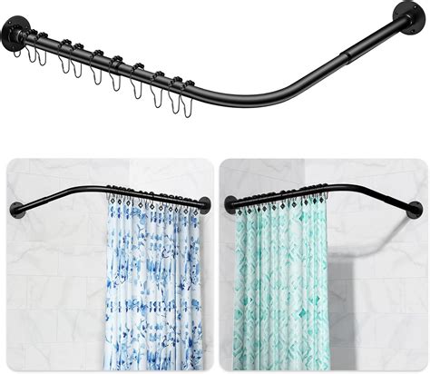 Amazon.com: L Shaped Shower Curtain Rod, [24"-53"] x [24"-53 ...