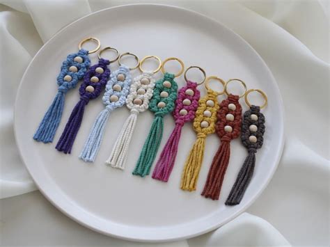 Image result for DIY Macrame Flower Keychain Tutorial
