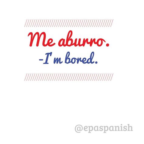 Bored In Spanish