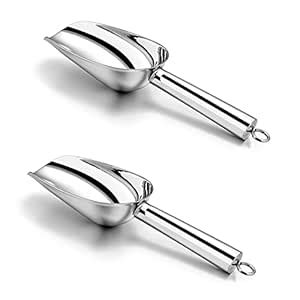 Buy P&P CHEF Mini Scoop Set of 2, Stainless Steel Small Candy Sweet Ice ...