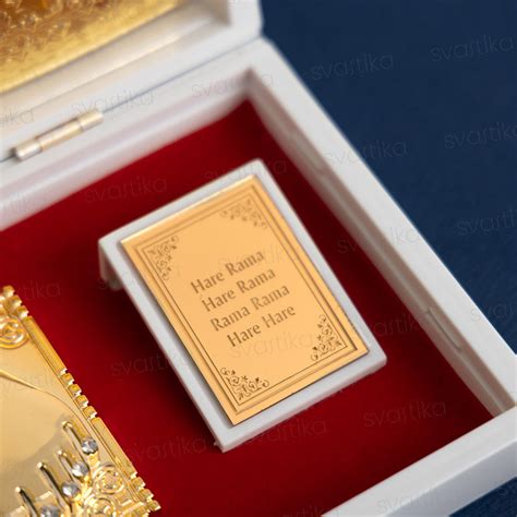 Svastika Radhe Krishna Pocket Temple - Gold Plated (Small)