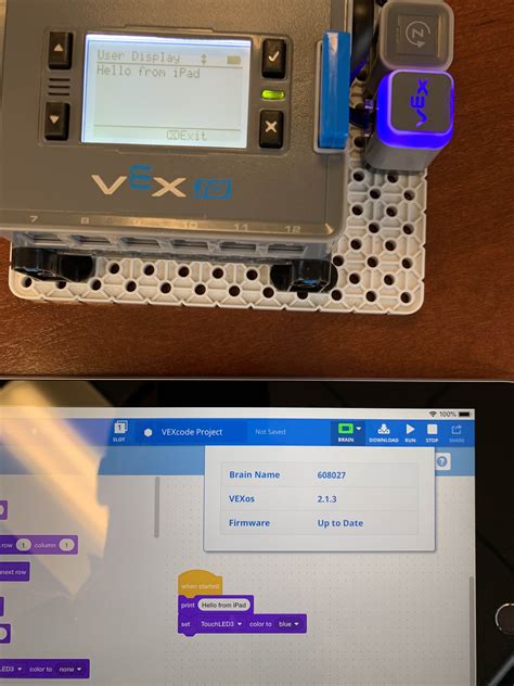 VEXcode IQ Block Tutorial 的图像结果