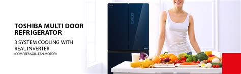 TOSHIBA 650 L Frost Free Inverter 4-Door Refrigerator (GR-RF646WE-PGI ...