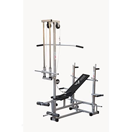 GoFiTPrO Multipurpose Double Support Home Gym 20 in 1 Bench (Powder ...