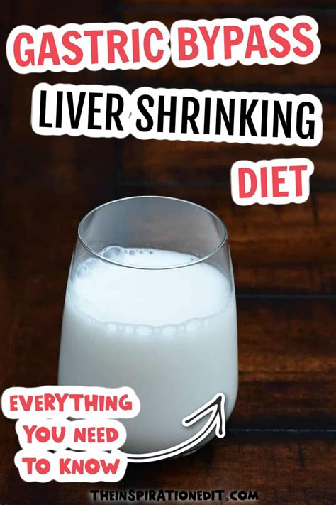 The liver shrinking diet for gastric bypass – Artofit