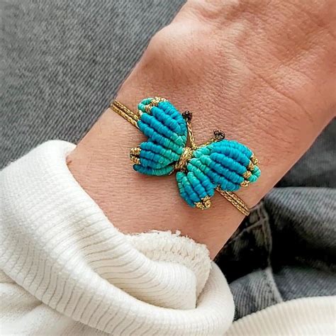Image result for Macrame Butterfly Bracelet Tutorial