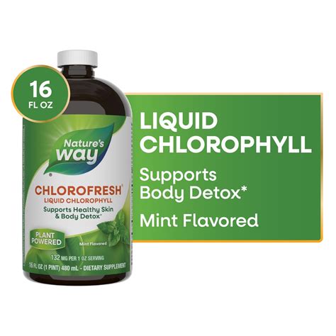 Nature's Way Chlorofresh Liquid Chlorophyll - Internal Deodorant Mint ...