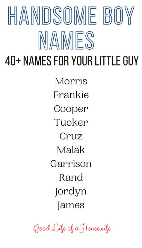 Handsome boy names – Artofit